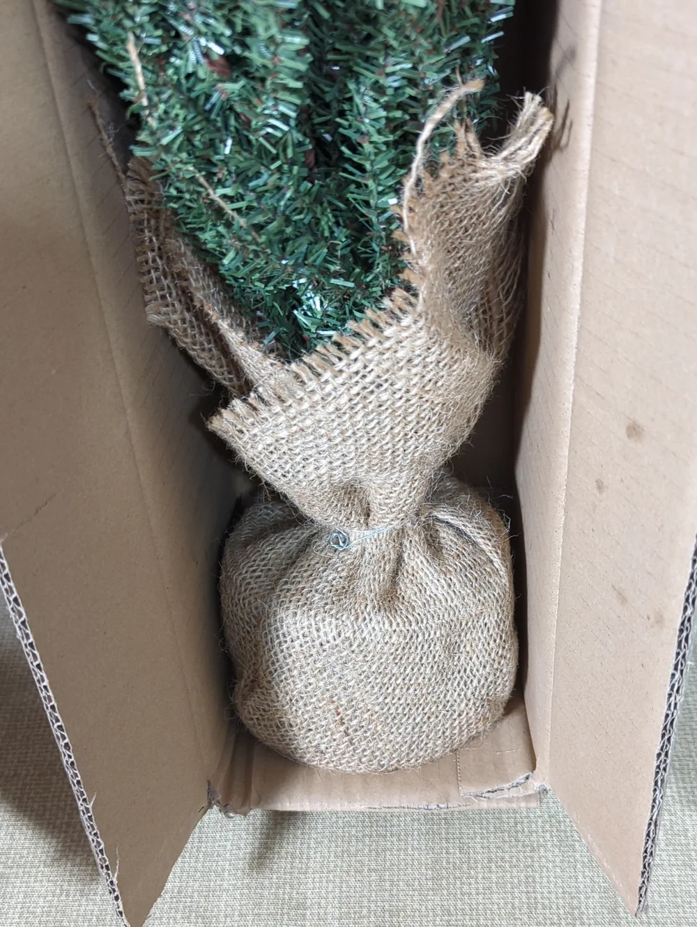 SET OF 2 Vickerman Carmel Pine Decorative Tree w/Cones 30